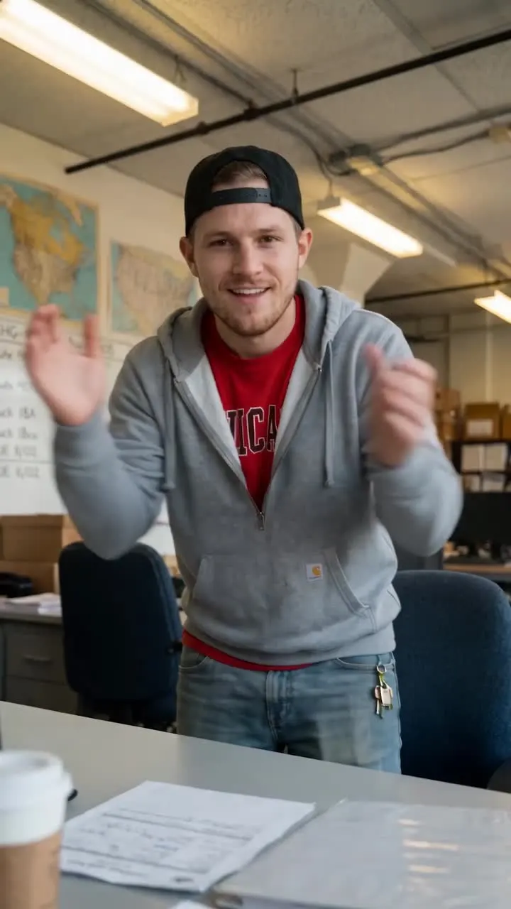 Still from Brett Deadhead: The Cold Call Warmup